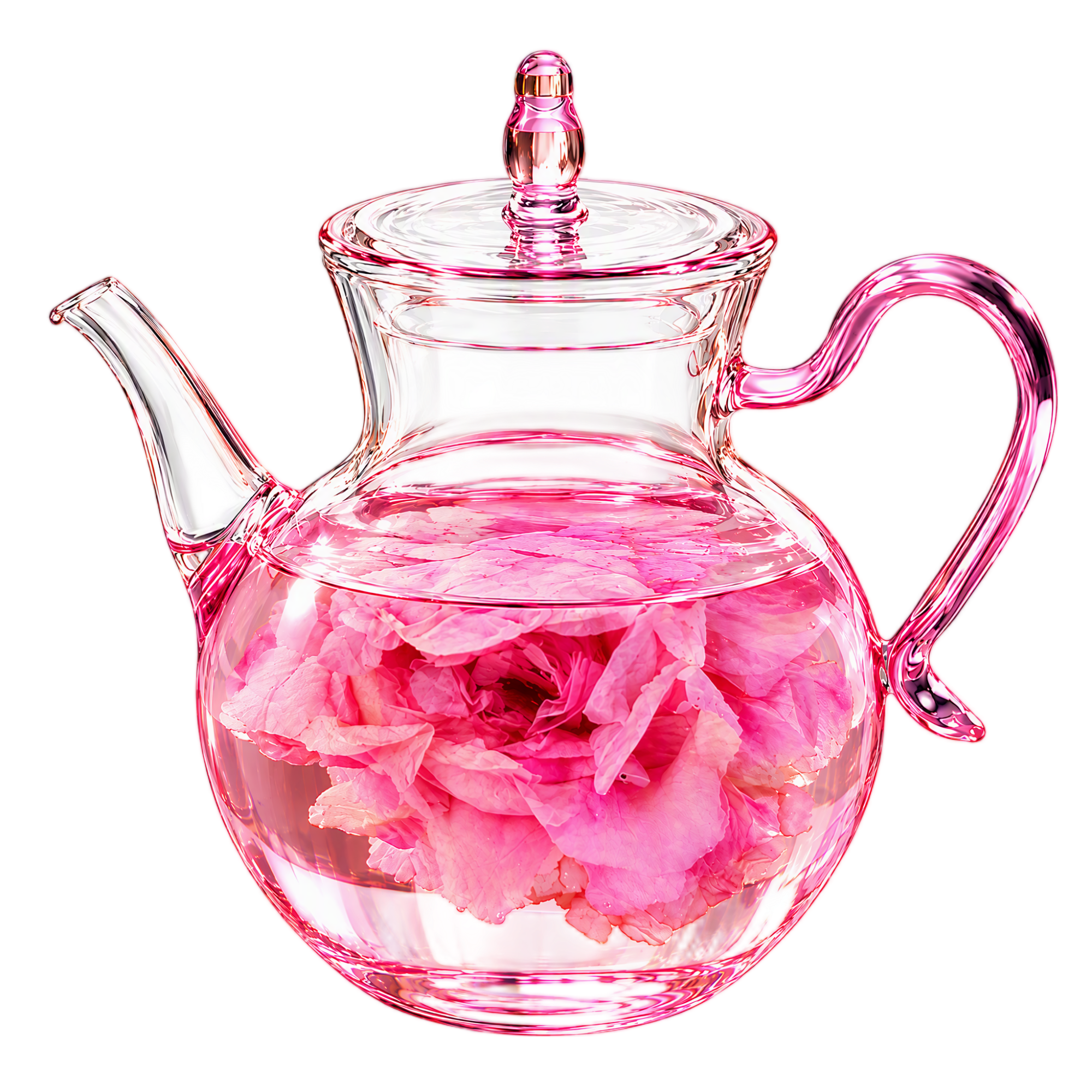 Mo-Hong-Rose – Dunkelrote Rose im Glaskrug